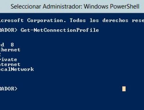 Cambiar Perfil de Red Pública a Privada Windows Server